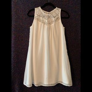 Chiffon and lace flowy dress.